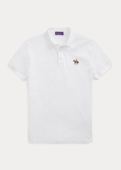 Ralph Lauren Custom Fit Piqué Polo Shirt Herre Danmark (SNDRK9270)